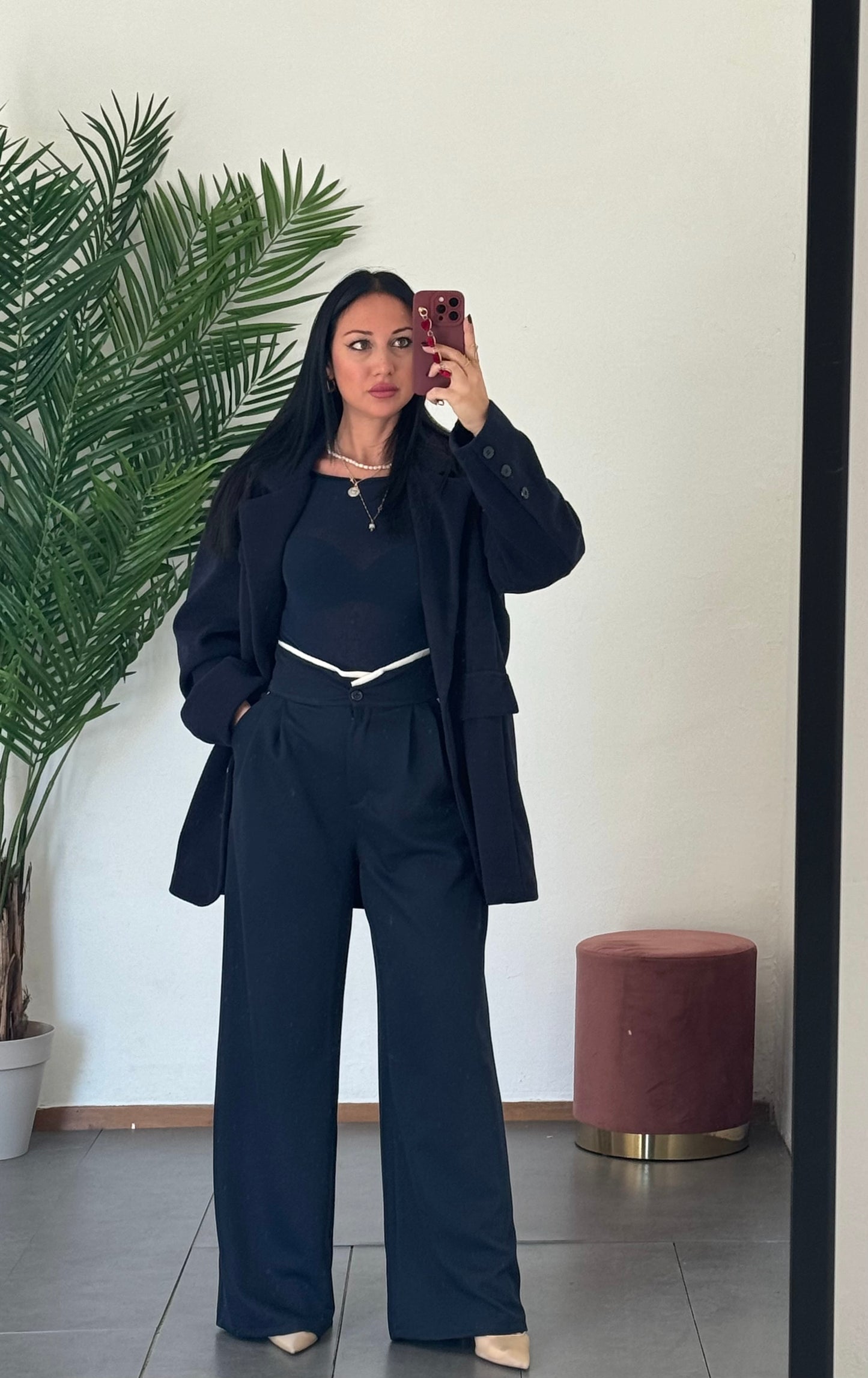 Pantalone contrasto