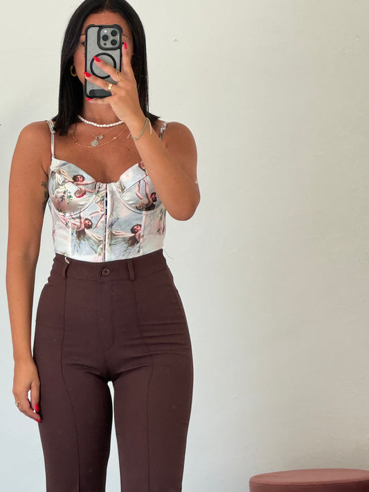 Pantalone con cucitura