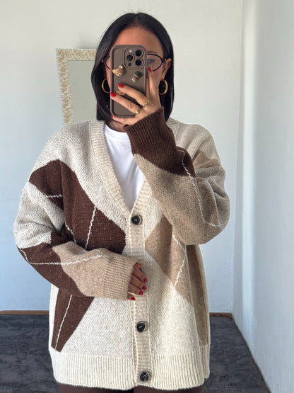 Cardigan rombi